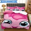 Colorful Unicorn Friendship 3pcs K-pop music group Bedding set,Ideal for Bedroom, Dormitory,Including Duvet Cover And 2pcs Pillowcases,Fan gifts