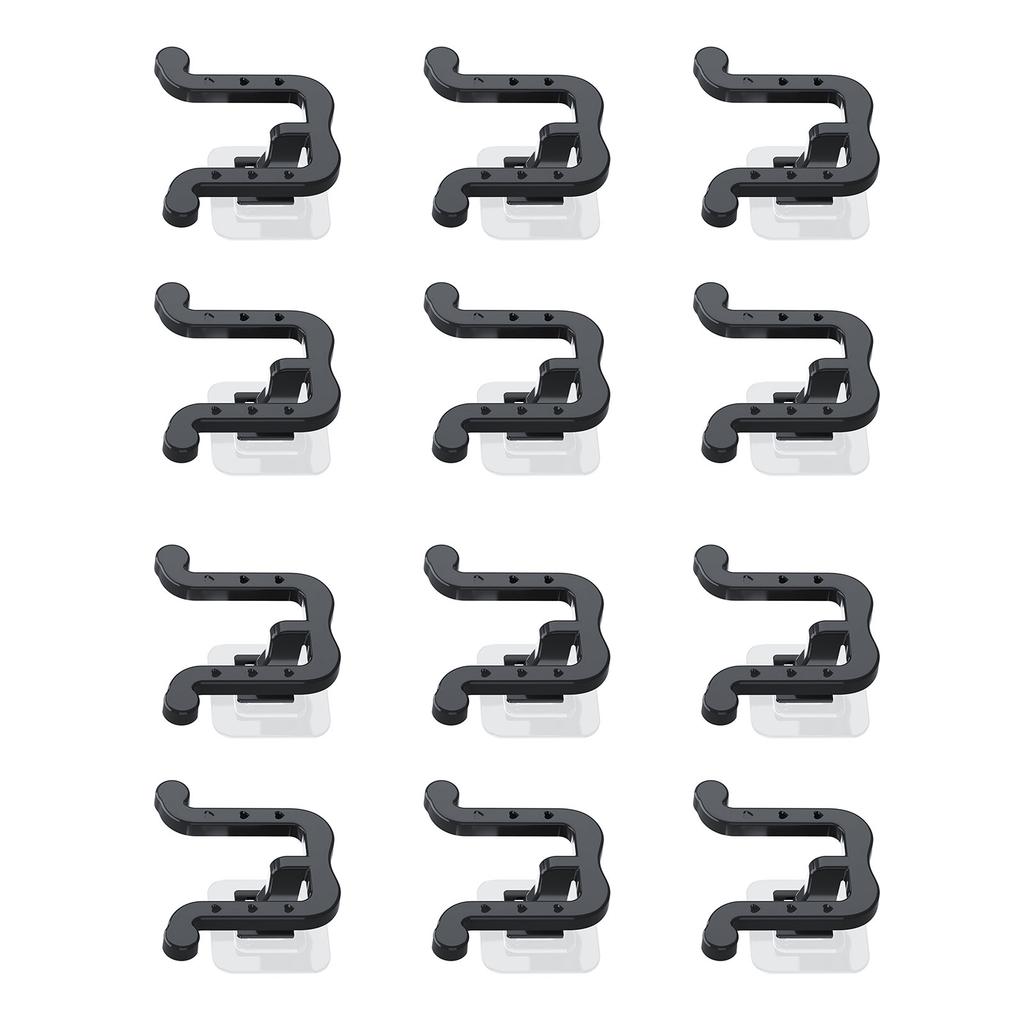 12 шт. Держатель для обуви, тапочек, настенный органайзер для хранения, самоклеящаяся полка для обуви для двери, шкафа, ванной комнаты, гостиной