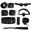 Набор секс-игрушек SM, набор секс-игрушек для пар из 7 предметов, ошейник и поводок, наручники, манжеты на лодыжке, кнут, шарик для рта, маска для глаз, опора из 10-метровой веревки, товары для взрослых