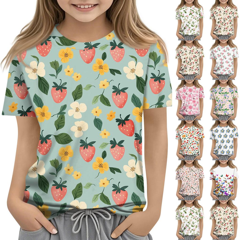 Футболки для малышей, девочек и мальчиков, детские футболки с короткими рукавами и принтом для мальчиков и девочек