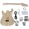 Полный набор электрогитары Diy ST, корпус из липы, необработанный гриф, все оборудование