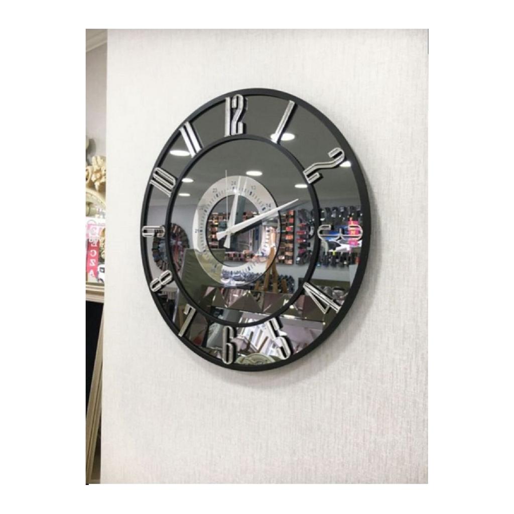 Современные настенные часы с зеркалом, 50 см: элегантность и функциональность вместе
