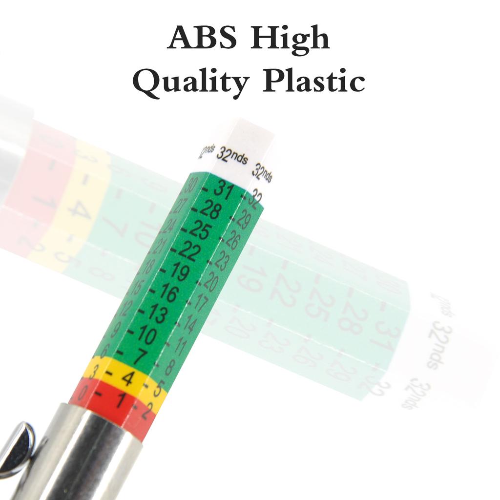 Car Tyre Measuring Pen Coded Tread Depth Tool Cylindrical 25mm Detection Gauge Auto Repair Inspection ComponentsTackle