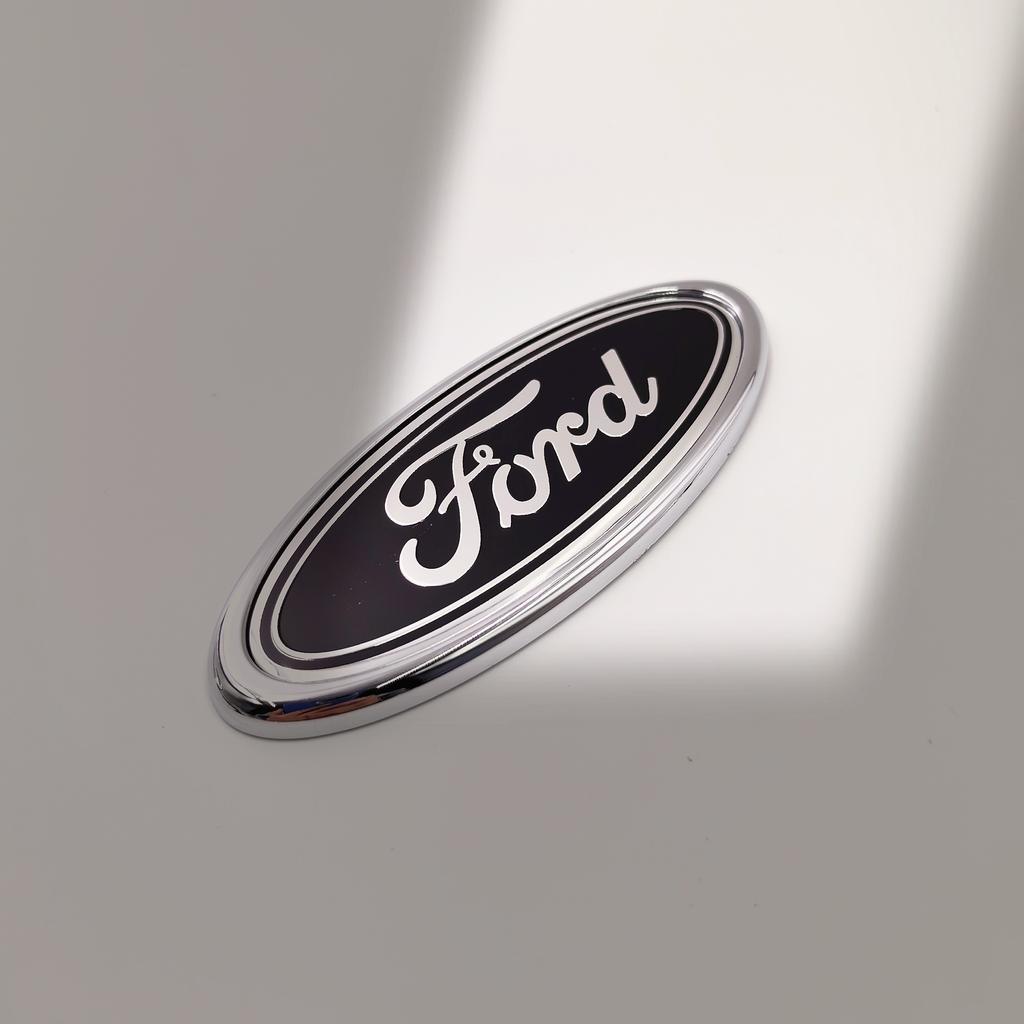 145mm Car Badge Front Grille Rear Trunk Hood Lid Logo Decor Cover Emblem For Ford Focus mk Fiesta Ranger Mondeo S-MAX Kuga Edge