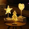 Creative Led Star Shaped Lights Christmas Tree Small Night Lights Love Romantic Bedroom Outdoor Decoration Warm