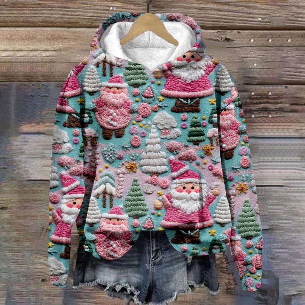 Мужское плюшевое теплое пальто с принтом, флисовый свитер, повседневное пальто, свитер с карманами, осенне-зимнее пальто