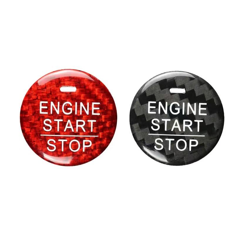 Наклейка на кнопку Start/Stop из настоящей карбоновой fibers для BMW, Mercedes-Benz, Volkswagen, Toyota, Nissan, Honda, Suzuki