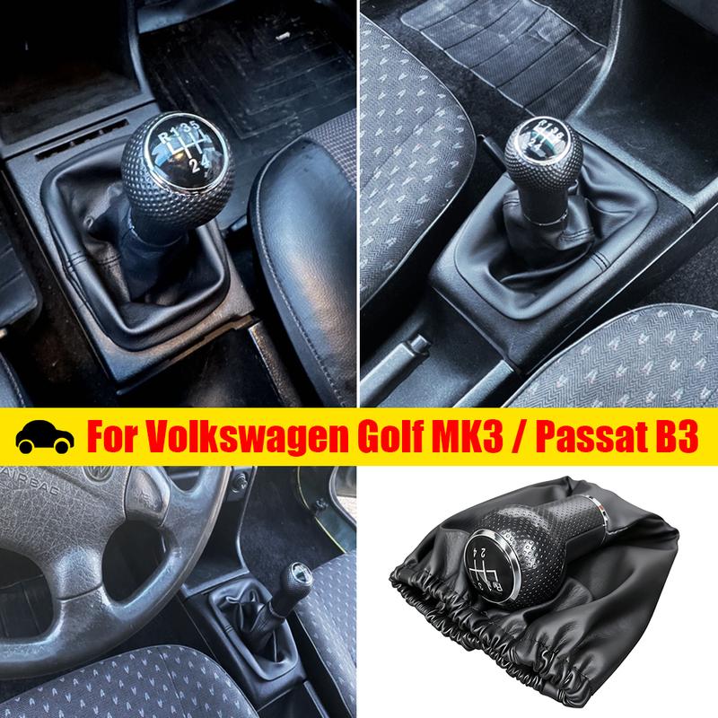 5 Speed Gear Shift Knob Lever Shifter Gaiter Boot for Volkswagen Golf MK3/Passat B3 Manual Transmission Car Accessories