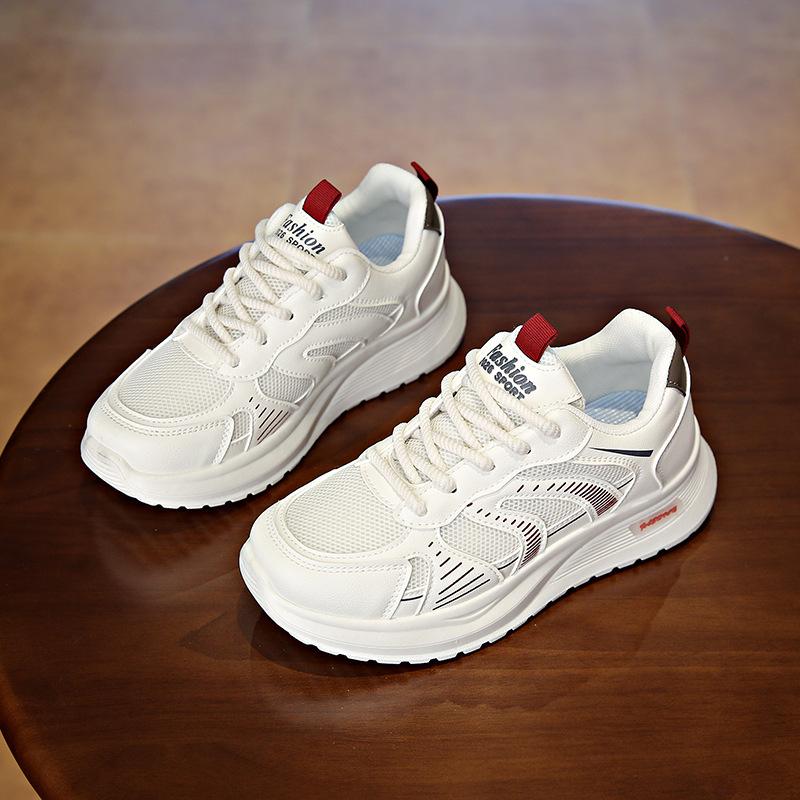 Ins Korean Version of Mesh Dad Shoes for Women 2025 Spring New Breathable Female Students Sports Heightening Casual Shoes Q187