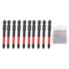 10Pcs PH Magnetic Screwdriver Bit Set Non Slip Hard Long Drill Bits for Impact Driver Electric Hand