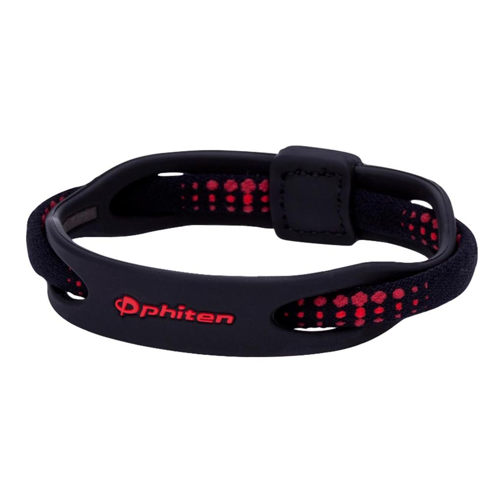 Phiten Bracelet X50 Silicone Hybrid Black 17cm