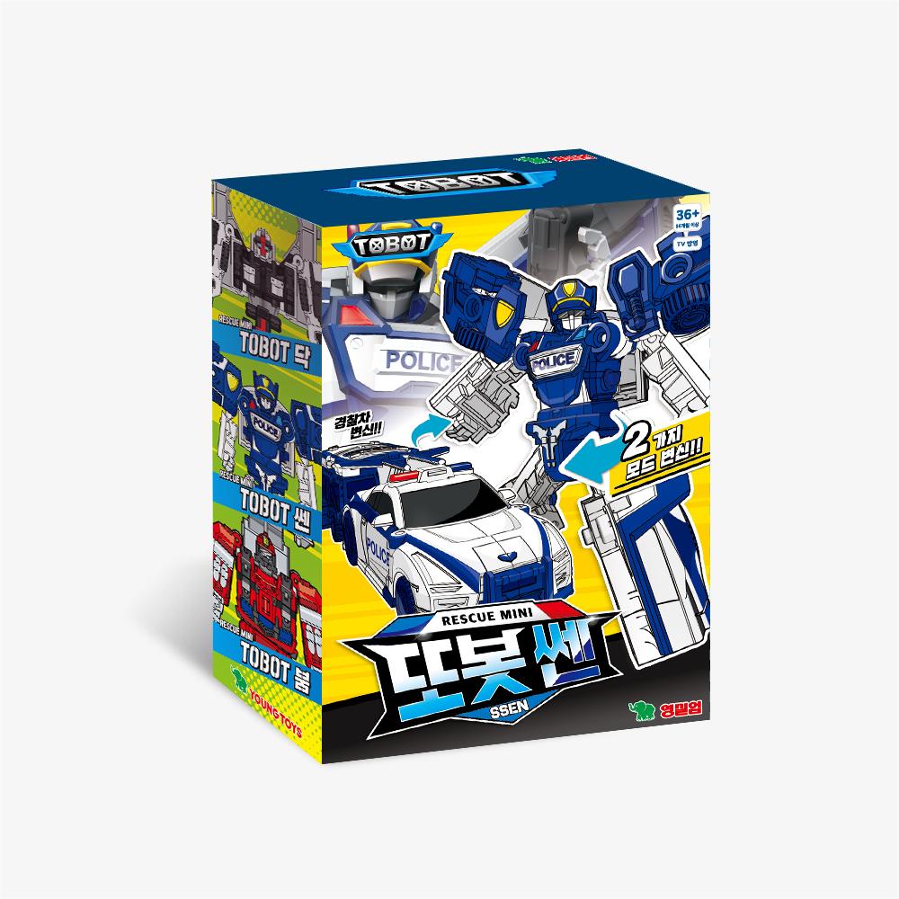Young Toys Тобот Мини Дак+Ссен+Бум Набор из 3 трансформирующихся роботов (Скорая помощь, Полиция, Пожарная машина)
