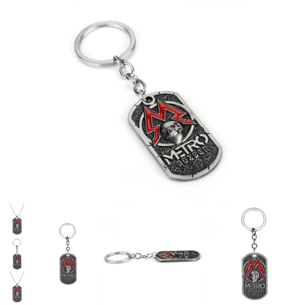 Кулон-подвеска Metro Exodus Череп со сплавным геометрическим дизайном для фанатов игры