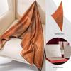 Luxury Silk Wool Triangle Scarf: Double-Sided Autumn Shawl for Women