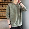 2024 Autumn Boyfriend New Spliced Pullovers O-Neck Embroidery Fashion Solid Color Loose Casual Versatile Long Sleeve Sweatshirts