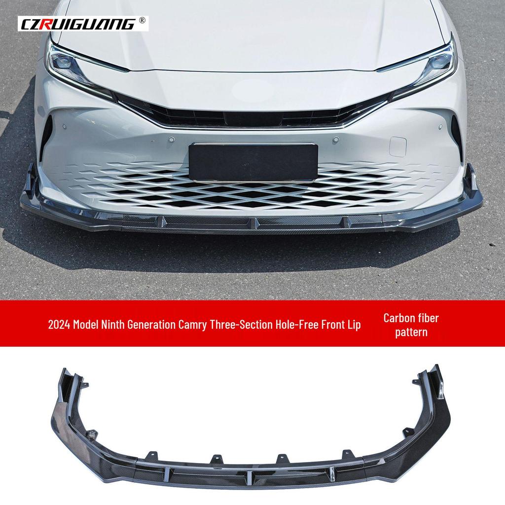Передний и задний обвес для Toyota Camry 24-й модели: Включает передний сплиттер, задний диффузор, боковые юбки, верхний спойлер, задний спойлер и жалюзи