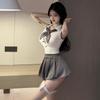 Hot Sexy School Girl Uniform Women Cosplay Student Costumes Exotic Lingerie Pleated Skirt Outfits Sex Porno Role Playing Clothes
