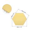 12 шт. Зеркальная плитка шестиугольной формы, 3,15" x 2,76", Настенное акриловое зеркало, Самоклеящиеся зеркальные листы для домашнего декора, DIY-проектов (Идти