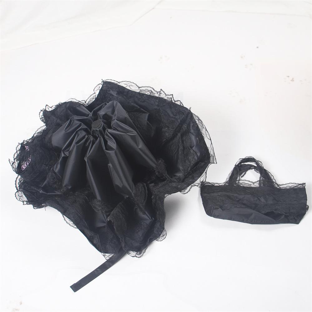 Lace Sun Umbrella Anti UV Protection Thickened Black Glue Sun Rain Dual Use Sunshade Portable Umbrella Princess Female Parasol