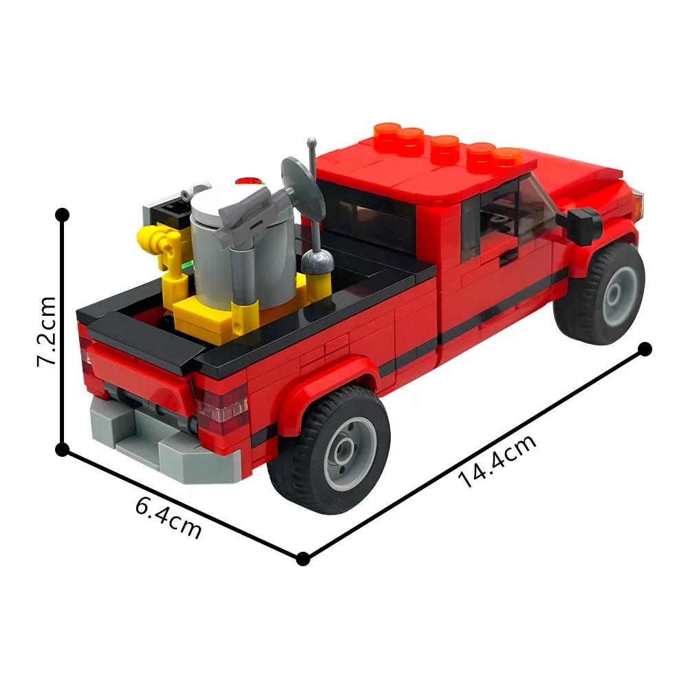 MOC-194366 Боб и Плетение Баран из Twister Строительные Блоки Модель Фильм Торнадо Красный Пикап Машина Кирпичи Сборка Игрушки Детские DIY Подарки