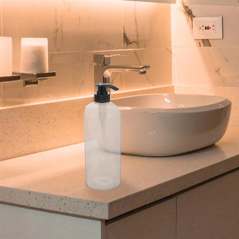 2 шт. многоразовых флакона-дозатора, дизайнерские дозаторы для шампуня, прозрачные дозаторы для мыла 300/1000 мл