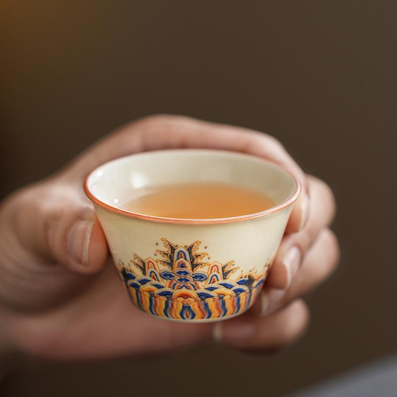 Китайский Ру Kiln Набор для кунг-фу Портативный Дорожный Наружный Бытовой Керамический Чайник Банка для чая Чашка Наборы для чая Кожаная сумка Новый