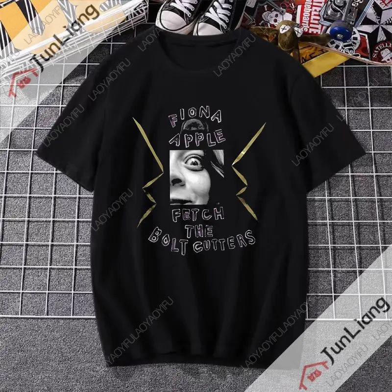 Fiona Apple Fetch The Bolt cutter album printed pattern Tshirt Hiphop streetwear Summer Harajuku shirt top