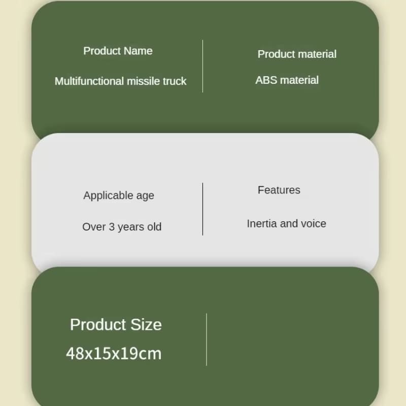 Крупногабаритная игрушечная зенитная ракета из сплава, может запускать безопасный материал, детская ракетная установка, модель танка для 3-летнего мальчика, классный подарок