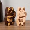 Wooden Fortune Cat Bottle Opener Lucky Magnetic Cap Remover Decoration Kitty Fridge Magnet  Gift