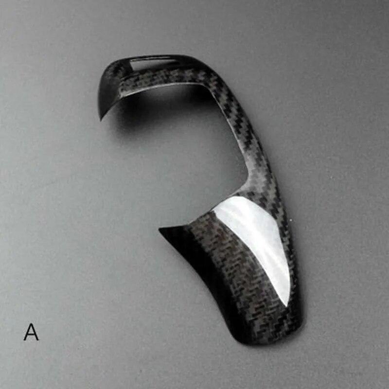 Автомобильное украшение ручки переключения передач из настоящего углеродного волокна для BMW E46 E60 E90 F10 F30 F20 F20 X1 3 GT Z4 Series подходит только для левого руля