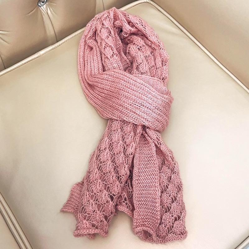 Mohair Knitted Scarf New Fashion Versatile Warm Imitation Cashmere Scarf Shawl Scarf