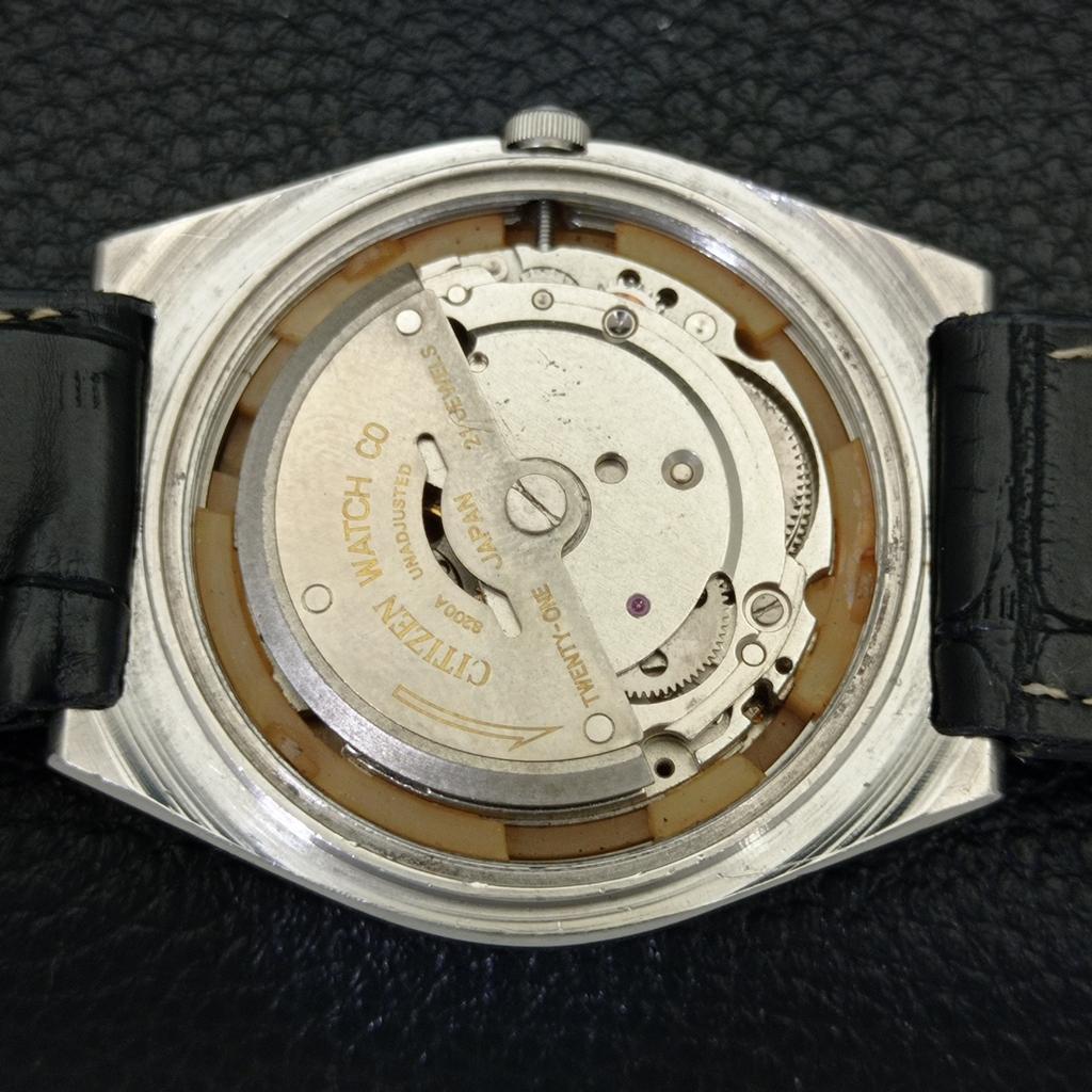 Б/у винтажные мужские часы Citizen Automatic 8200 из Японии с синим циферблатом в арабском стиле a434804-2 R123-a434804