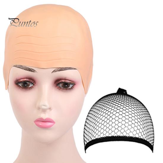 Парик Головные уборы Мягкий макияж Латексная лысина Парик Регулируемый размер Многоразовые сетчатые чехлы Фильм Телевизионное представление Одевание Реквизит Аксессуары для мужских костюмов