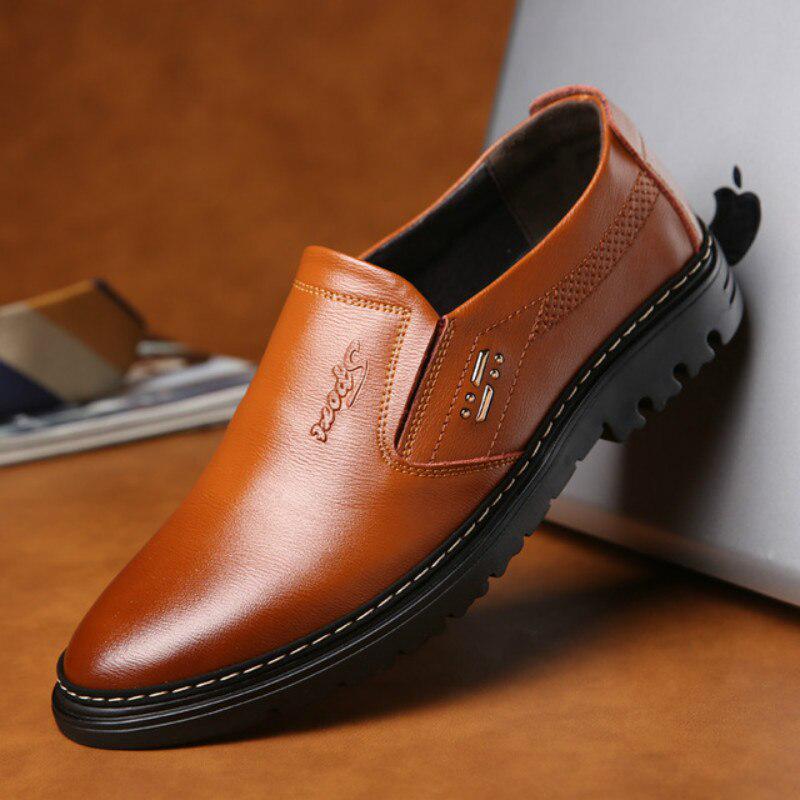 Мужская обувь из натуральной кожи ручной работы, весенне-осенняя деловая модная мужская повседневная обувь, мужская обувь