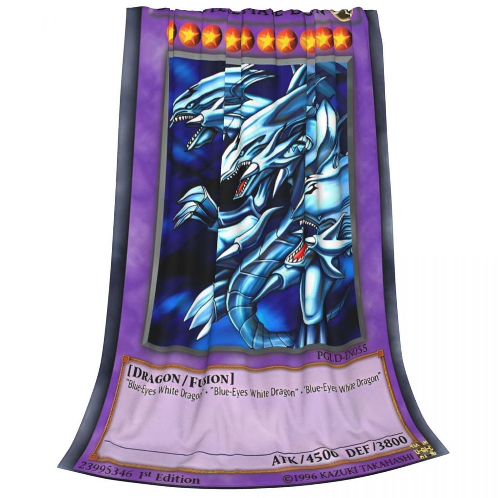 Yu Gi Oh Card Blanket Cover Plush Throw Blankets Summer Air Conditioning Portable Ultra-Soft Warm Bedsprea