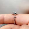 Silver Color Cute Cat Shape Open Ring for Women Lovely Animal Adjustable Rings Jewelry Birthday Gift