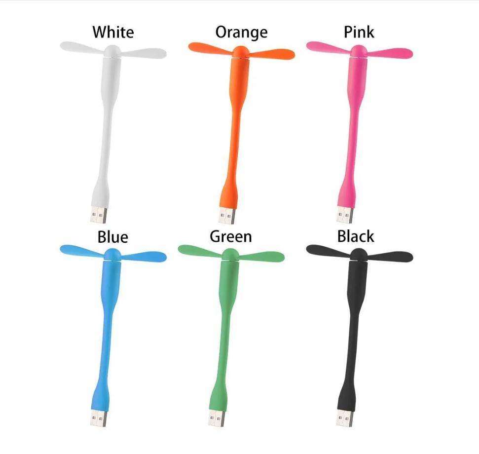 USB Вентилятор Гибкий Портативный Вентилятор Для Пауэрбанка Компьютера Летний Гаджет