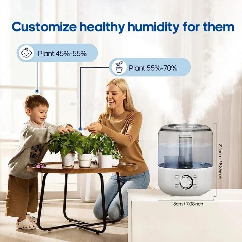 Household Air Humidifier 3L Large Capacity Plant Spray Aroma Diffuser With Remote Control Timing Control Portable Mute Humidifie