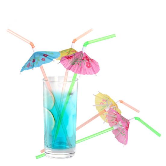 100 шт. зонтик одноразовый пить напитки соломинки палочки декор для вечеринок распродажа товары