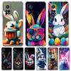 Прозрачный чехол для телефона для Xiaomi Mi 14 13 12 11 Ultra 13T 12T 11T Poco X3 NFC F3 F6 Pro 5G Мягкий ТПУ корпус Милый Кролик с граффити