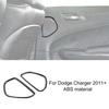 2xRear Door Speaker Decor Ring Trim Cover Bezels For Dodge Charger Chrysler 300C