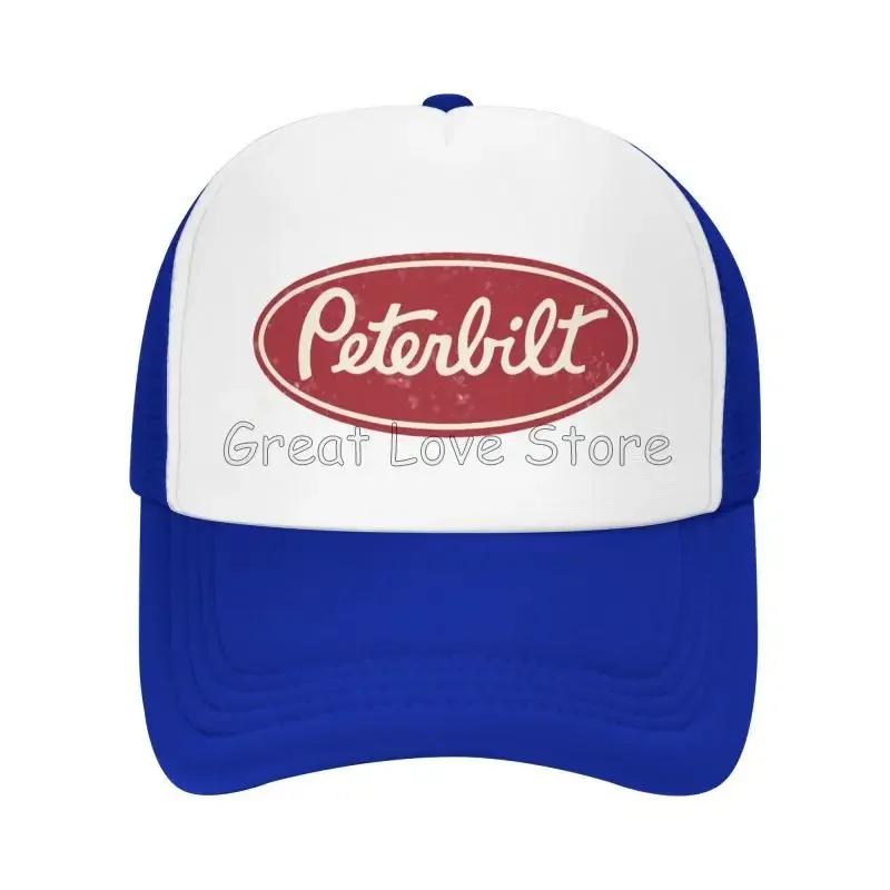 Мужские сетчатые бейсболки Peterbilt Truck Racing, унисекс, хип-хоп, регулируемая кепка snapback, женские летние повседневные кепки от солнца
