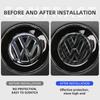 2026 Горячий Для VOLKSWAGEN VW 40 45 50 мм ABS Полый Автомобильный Руль Центральная эмблема Наклейка Для Volkswagen Polo VW GTI Golf Je