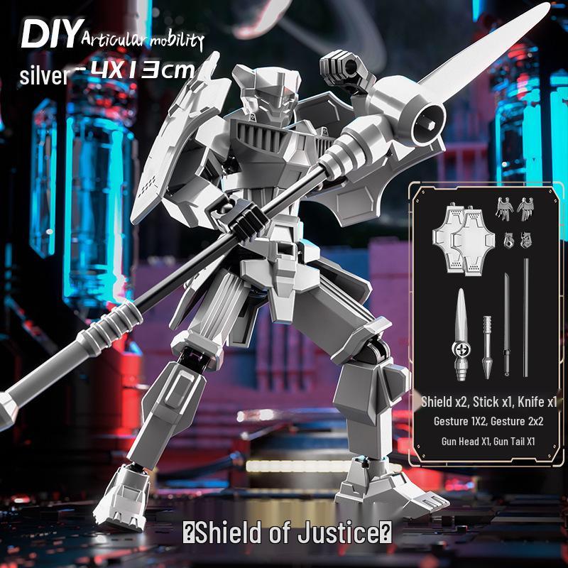 Трансформируемая фигурка Lucky Warrior с многосуставным движением