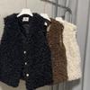Осень и зима новая имитация меха жилет ягненок шерсть утолщенное короткое пальто ягненок кудрявая шерсть универсальный свободный жилет