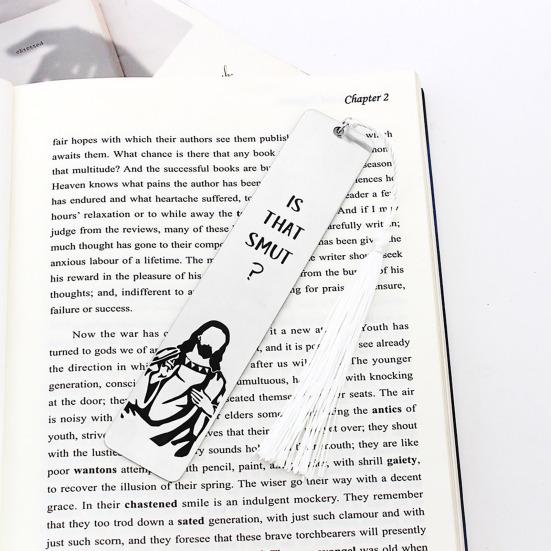 Забавная закладка с кисточкой, гладкая, нержавеющая, устойчивая к коррозии, маркер для страниц для скрапбукинга, украшение для закладки