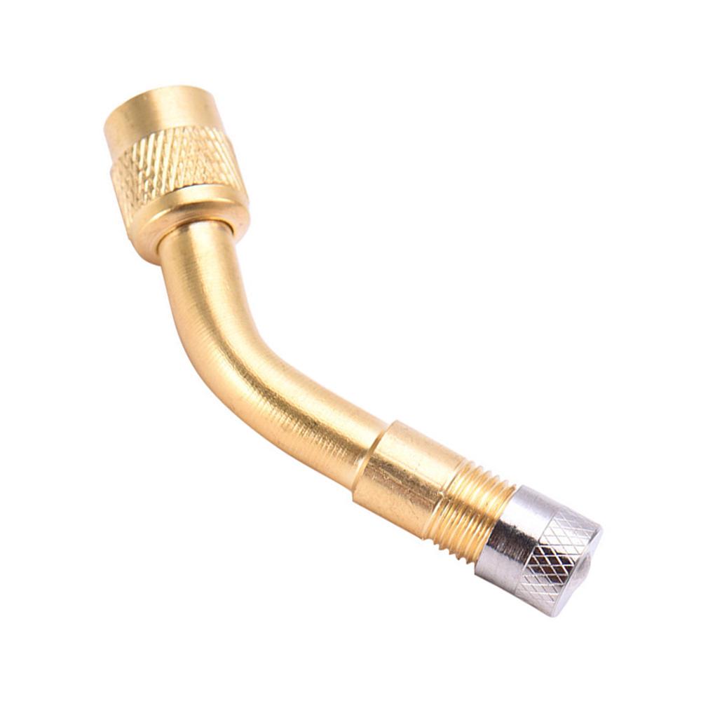 135 Degree Brass Air Tyre Valve Schrader Valve Stem with Extension Adapter for Car Truck Motorcycle