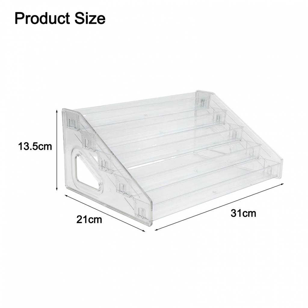 Acrylic Ladder Display Rack Transparent Multi Tier Stand for Collectible Items