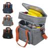 Portable Thermal Lunch Bag Picnic Food Cooler Bags Insulated Case Durable Waterproof Office Lunchbag Shoulder Strap Cooling Box
