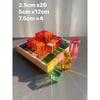 New Design Montessori Toys See Through Rainbow Lucite Stacking Blocks Acrylic HighTransparent for Kids Open Play